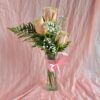 3 Pink Rose Bouquet - Thumbnail Image 1